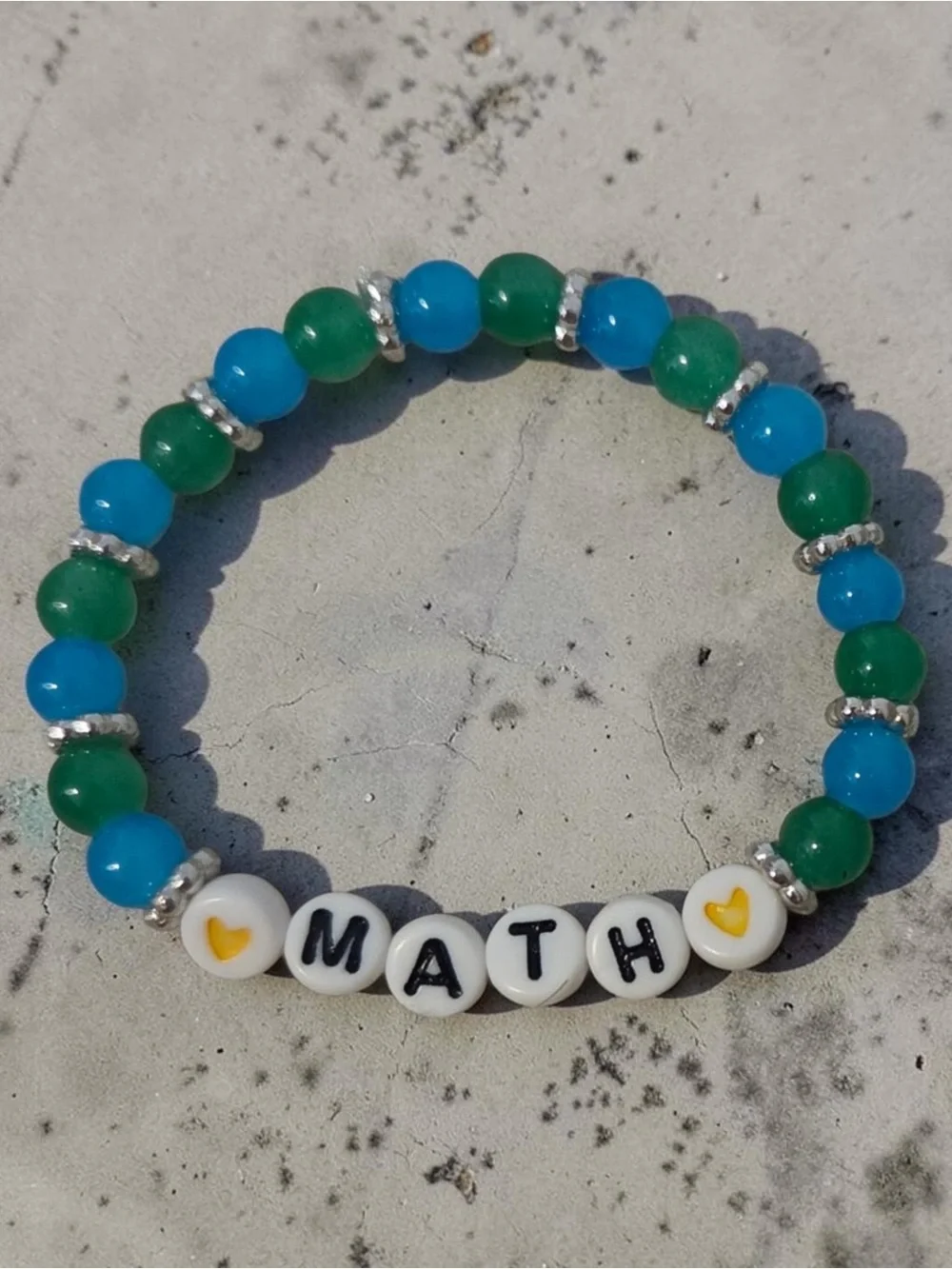Midnight till morning Blue & Green Beaded 